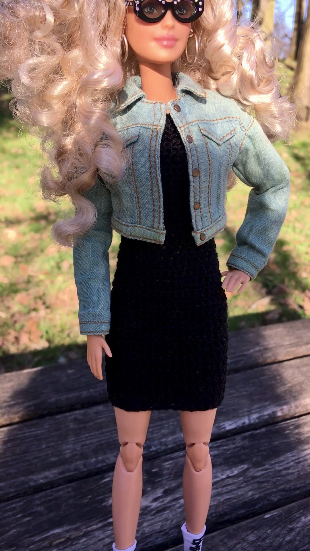BQ-MIREA – Light Blue Denim Jacket for 11.5" 1/6 Scale Fashion Dolls