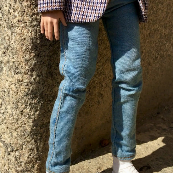 BQ-HARLOW – Checkered Cotton Blazer for 12" 1/6 Scale Ken Dolls - www.bouutique.com