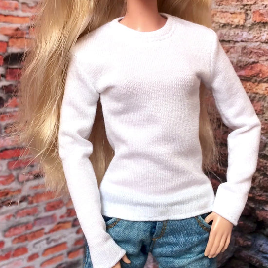 BQ-BASE – Thin Crew Neck T-Shirt for 11.5" 1/6 Scale Fashion Dolls