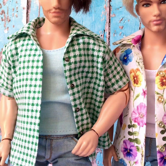 BQ‑CALAY – Summer Breeze Cotton Shirt for 12" Ken Dolls - www.bouutique.com