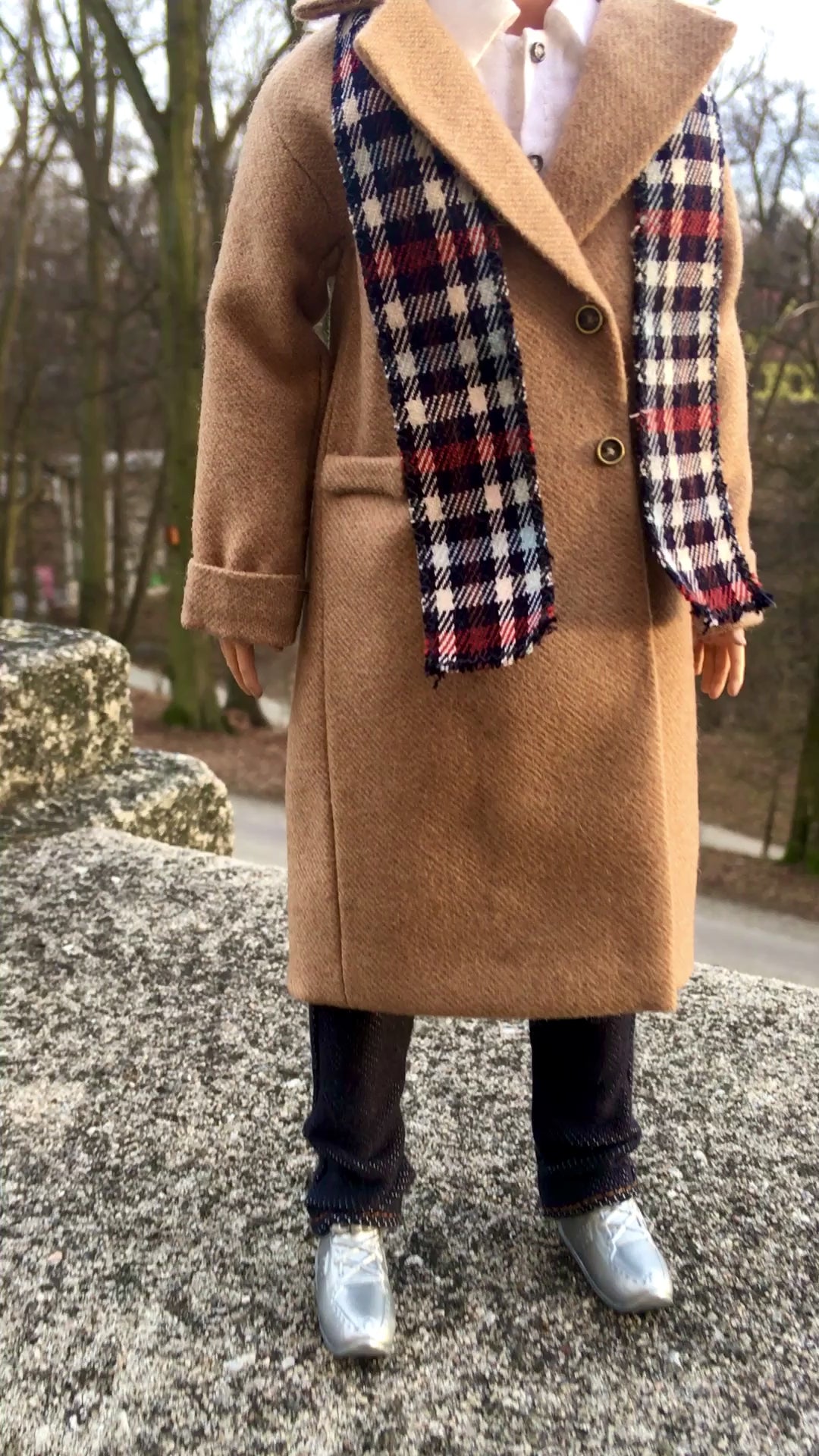 BQ-VELIOR – Long Coat for 12" 1/6 Scale Ken Dolls
