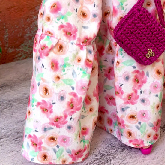 BQ-AVONE – Boho Floral Maxi Skirt for 11.5" 1/6 Scale Fashion Dolls