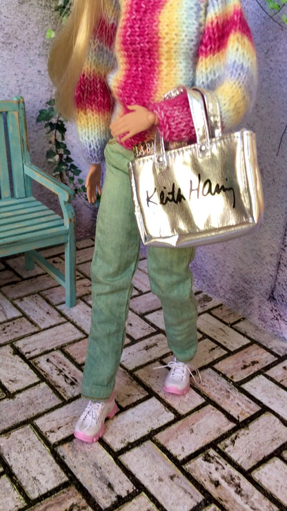 BQ-MELIA – Soft Colorful Knit Batwing Sleeve Sweater for 11.5" 1/6 Scale Fashion Dolls