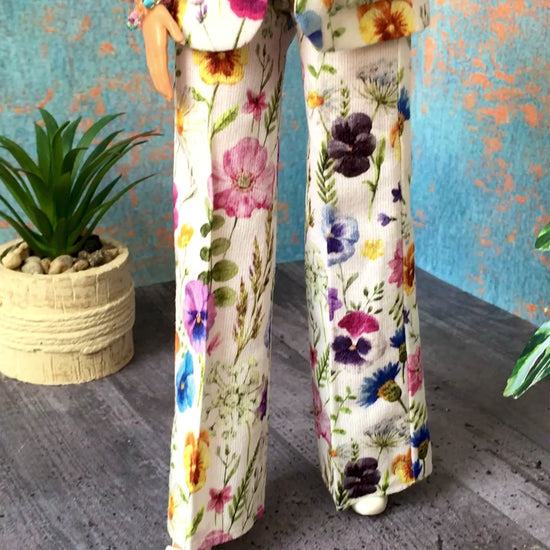 BQ-LORIAN – Floral Blazer & Pleated Trousers Set for 11.5" 1/6 Scale Fashion Dolls