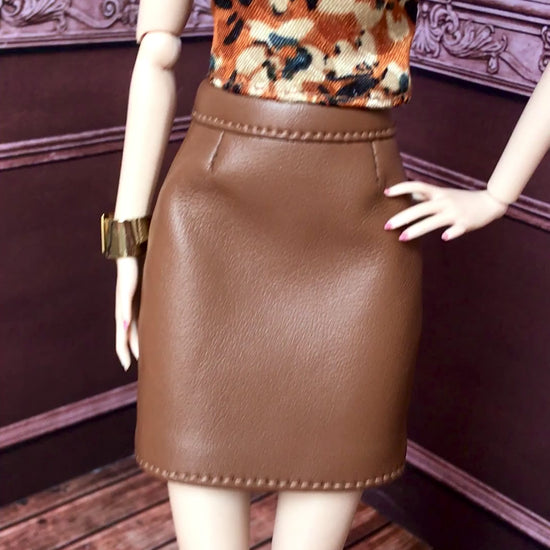 BQ‑SENA – Floral Satin Halter Top for 12" 1/6 Scale Fashion Dolls - www.bouutique.com