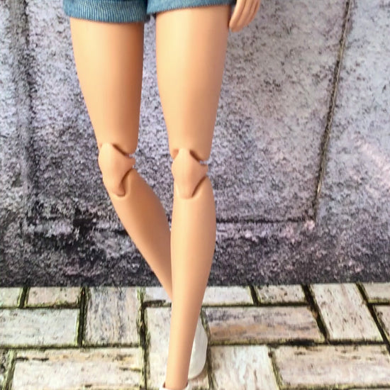 BQ-AYLA - Roll-up Denim Shorts for 11.5" 1/6 Scale Fashion Dolls - www.bouutique.com