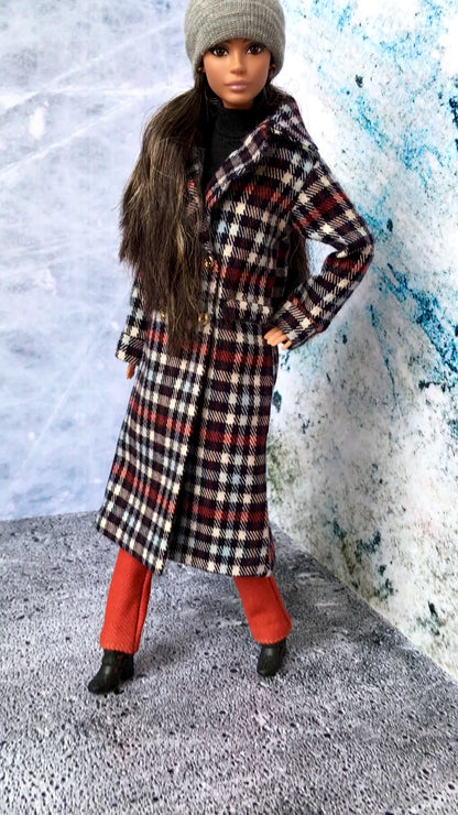 BQ-VELIOR – Manteau long pour poupées mannequins 29 cm