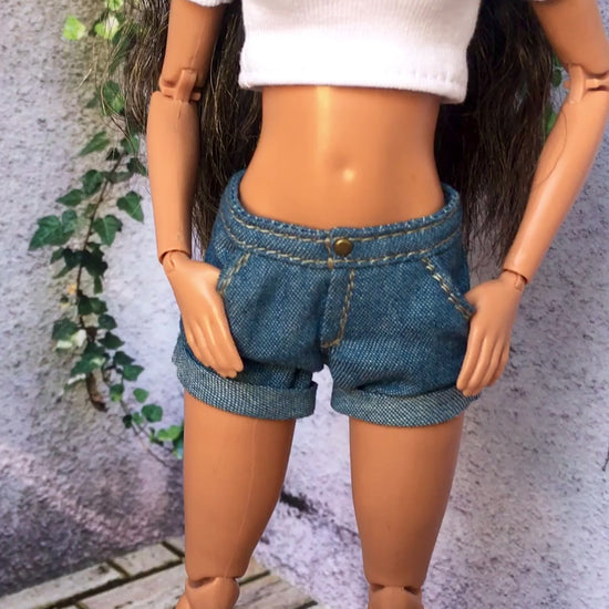 BQ-STAPLE – Crop T-Shirt for 11.5" 1/6 Scale Fashion Dolls