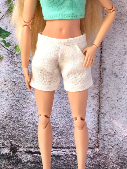 ZANI – Linen Summer Shorts for 11.5" 1/6 Scale Fashion Dolls - www.bouutique.com