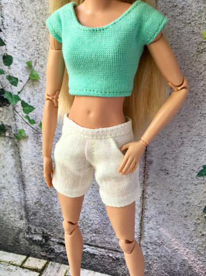 ZANI – Linen Summer Shorts for 11.5" 1/6 Scale Fashion Dolls - www.bouutique.com