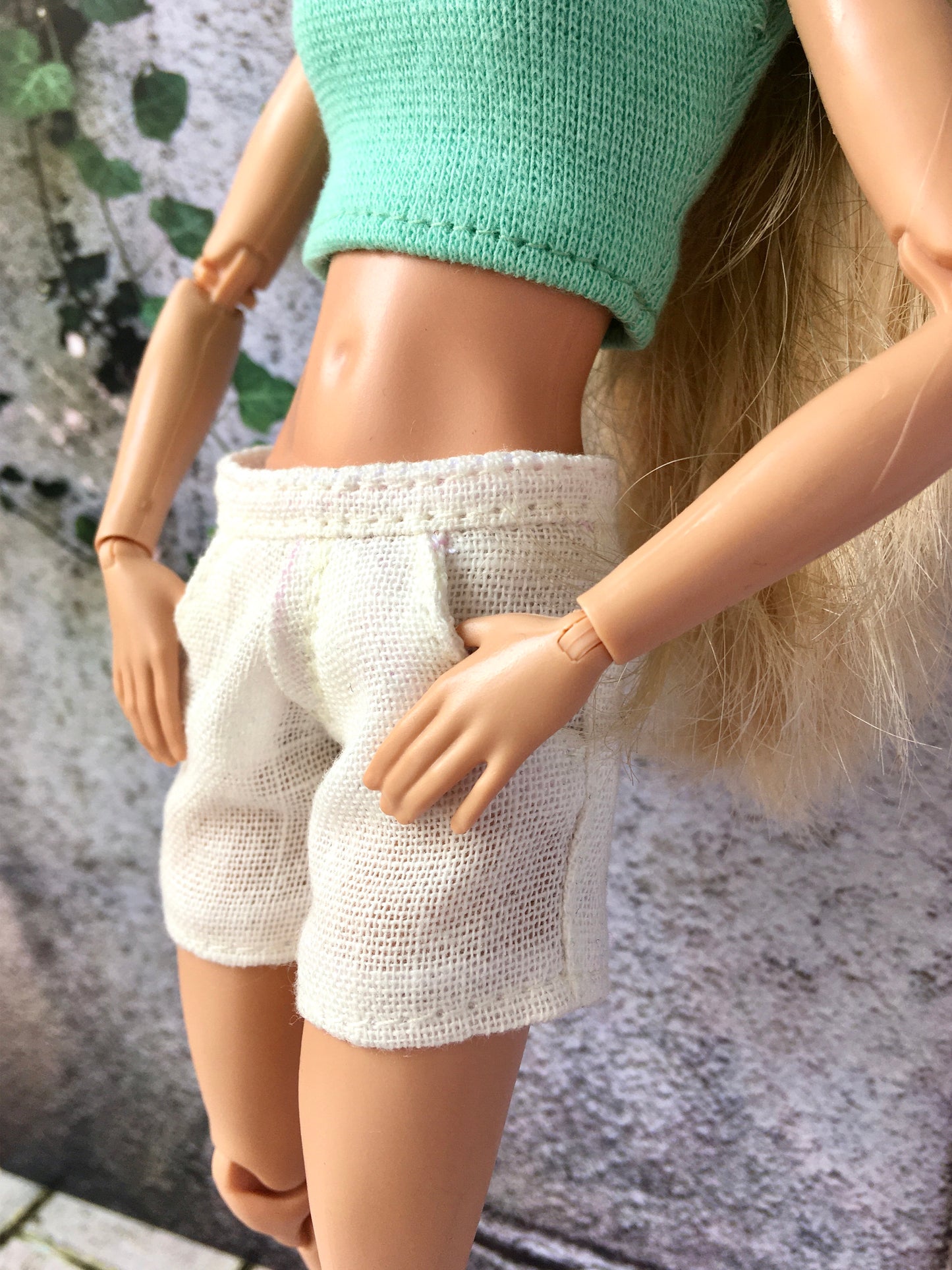 ZANI – Linen Summer Shorts for 11.5" 1/6 Scale Fashion Dolls - www.bouutique.com