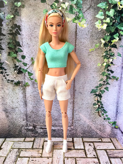 ZANI – Linen Summer Shorts for 11.5" 1/6 Scale Fashion Dolls - www.bouutique.com
