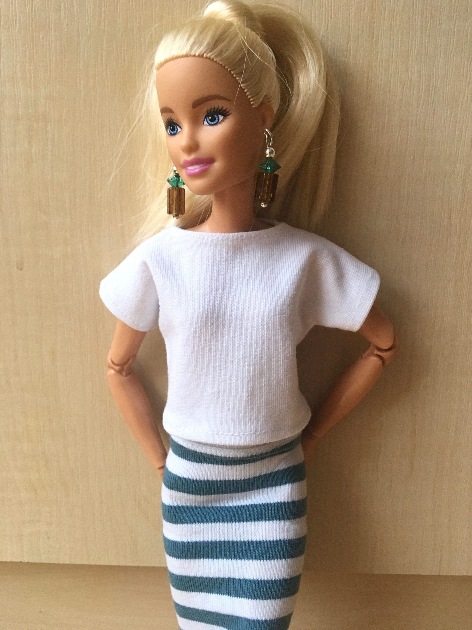 Coast Boat Neck T-shirt for Dolls 1/6-scale