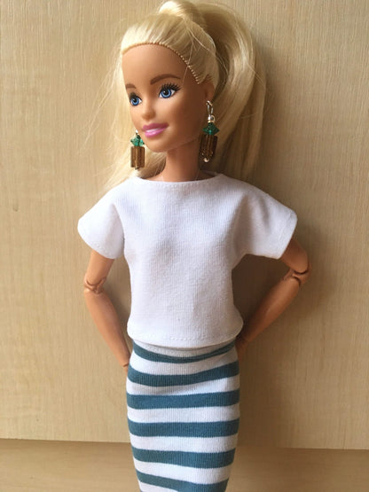 Coast Boat Neck T-shirt for Dolls 1/6-scale