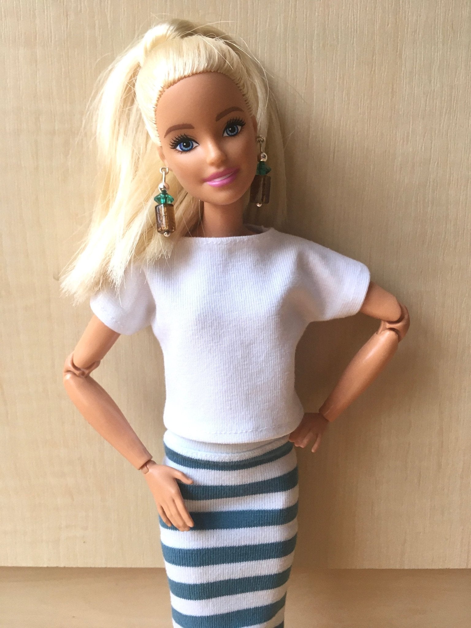 Coast Boat Neck T-shirt for Dolls 1/6-scale