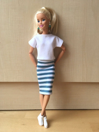 Coast Boat Neck T-shirt for Dolls 1/6-scale