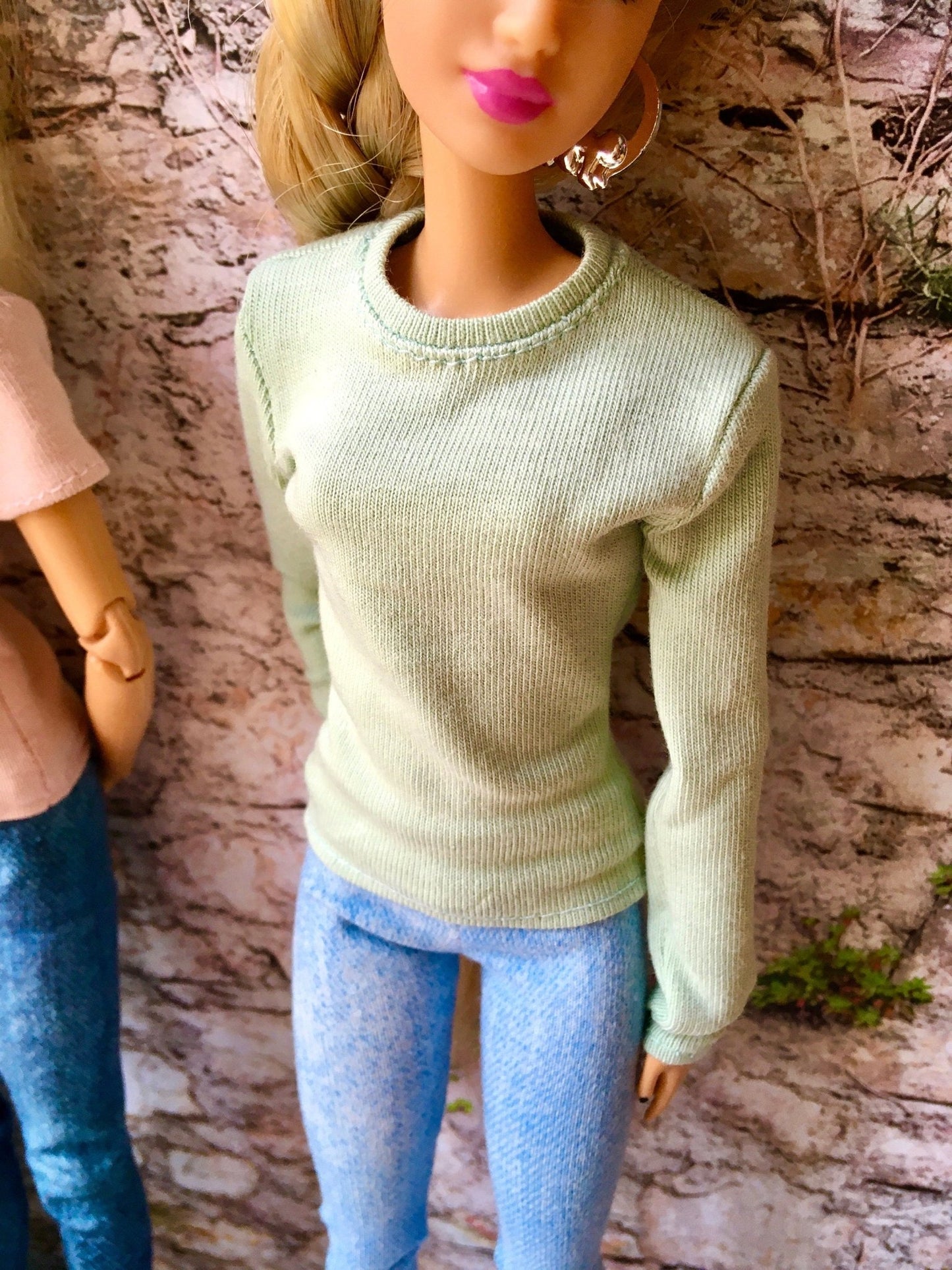 Base Crew-neck T-shirt for Dolls 1/6-scale, 11.5 Inch