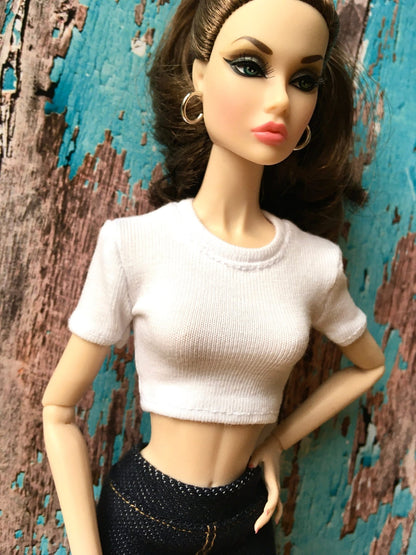 Staple Crop T-shirt for Poppy Parker Dolls, many colors