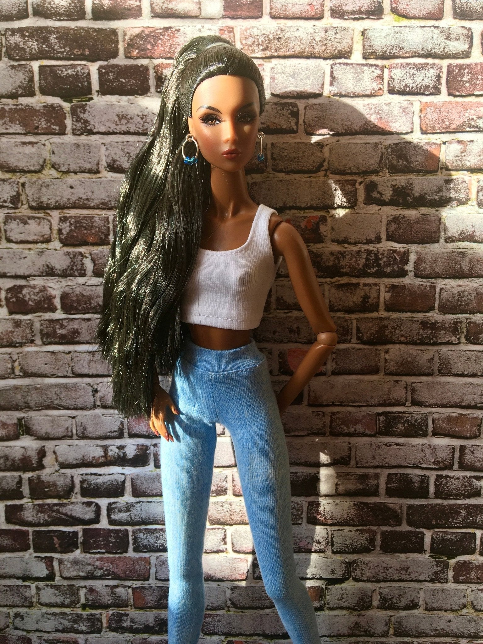 Power Crop Tank Top for NuFace/FR Integrity Toys Doll 12.5", many colors