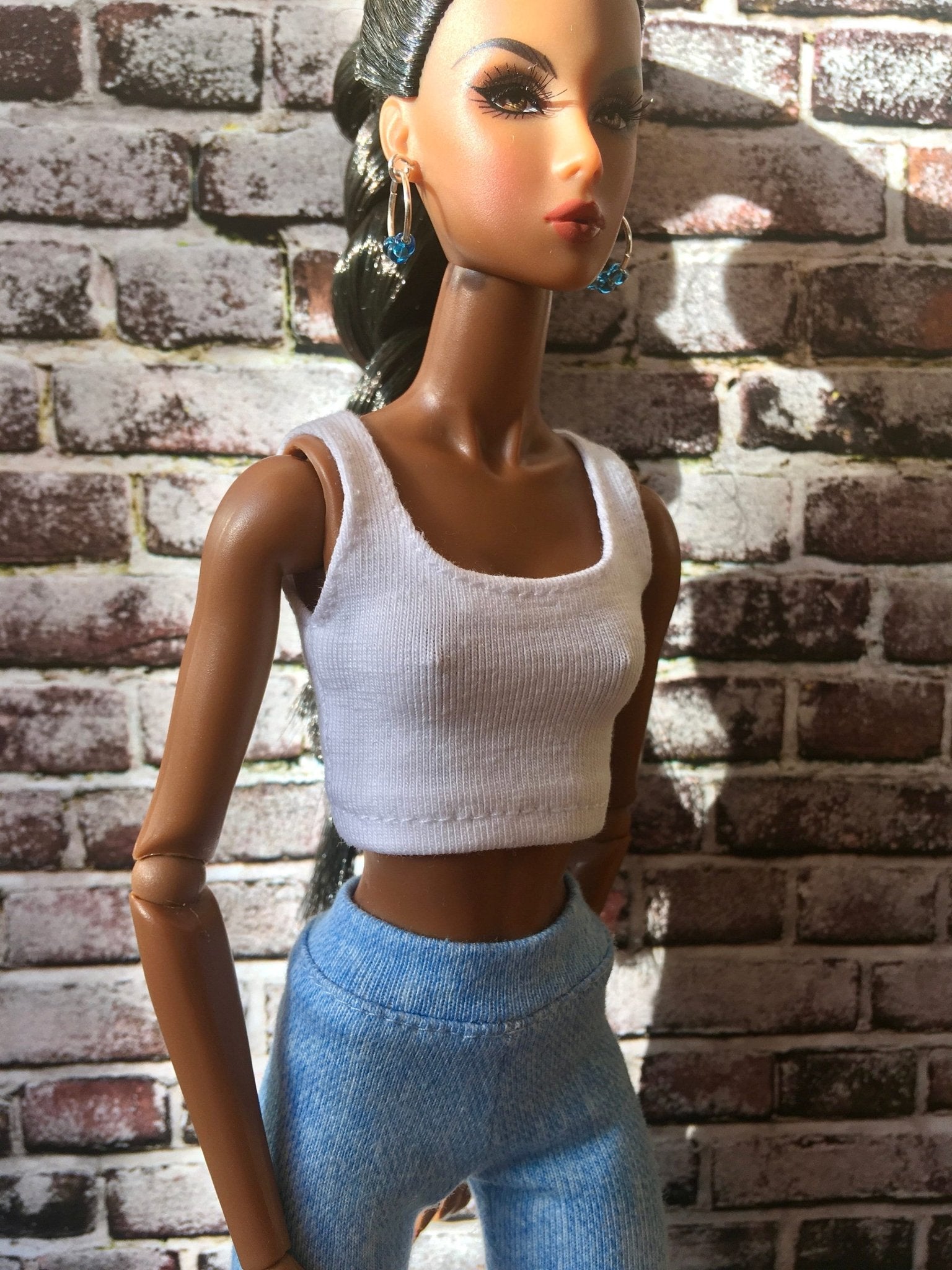 Power Crop Tank Top for NuFace/FR Integrity Toys Doll 12.5", many colors