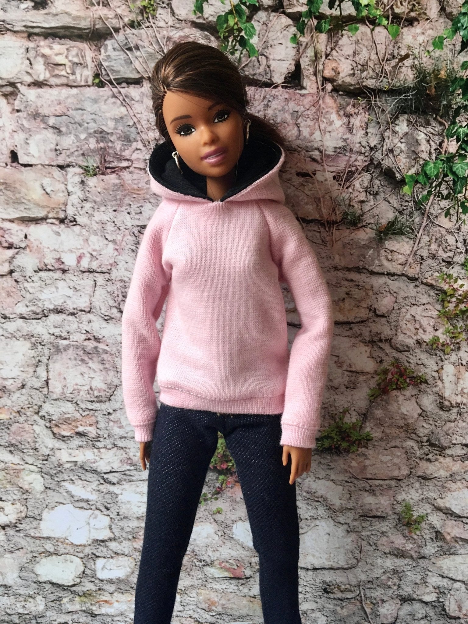 Solid Hoodie for Doll 1/6-scale, 11.5 Inch, many colors