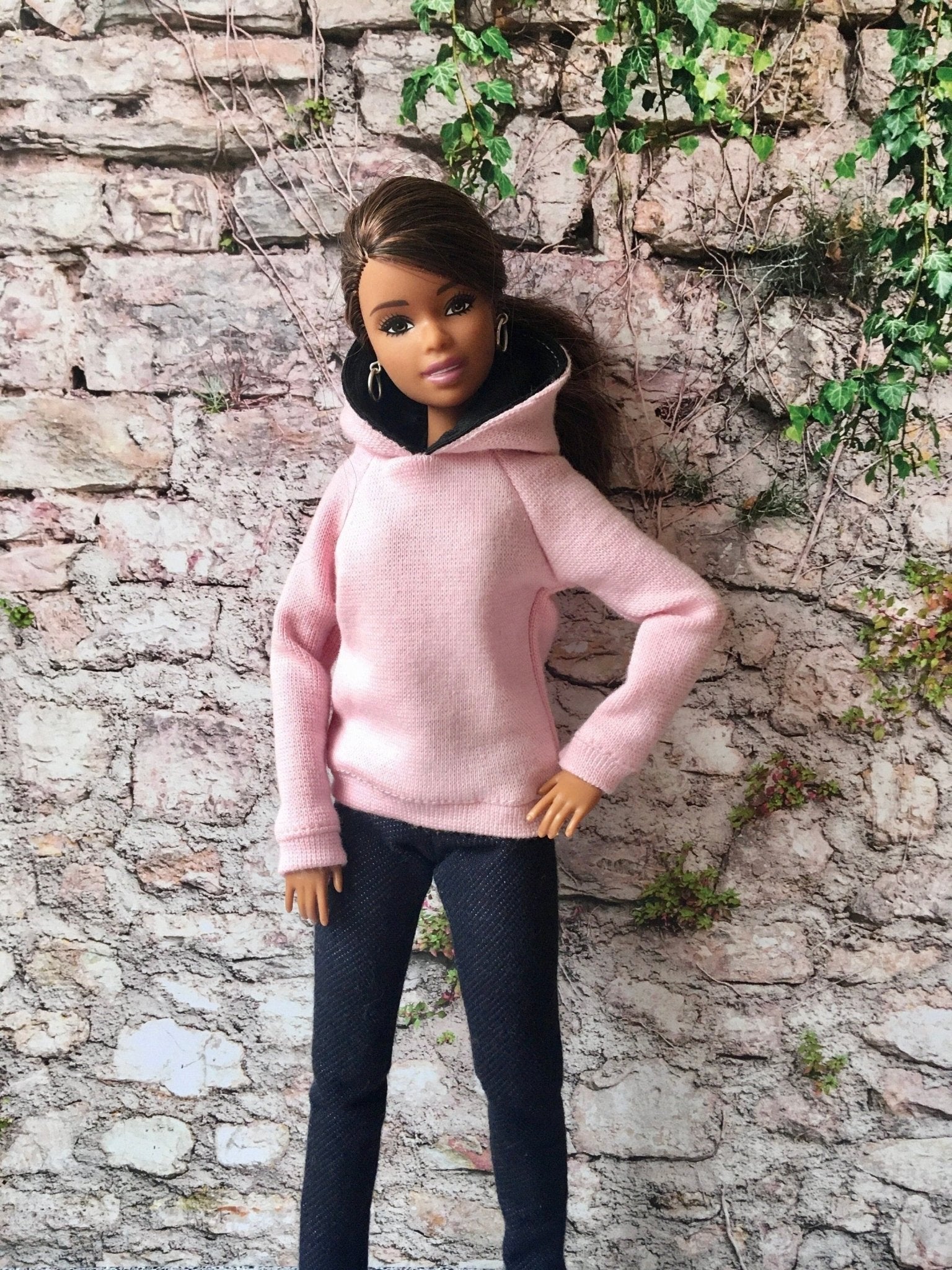 Solid Hoodie for Doll 1/6-scale, 11.5 Inch, many colors