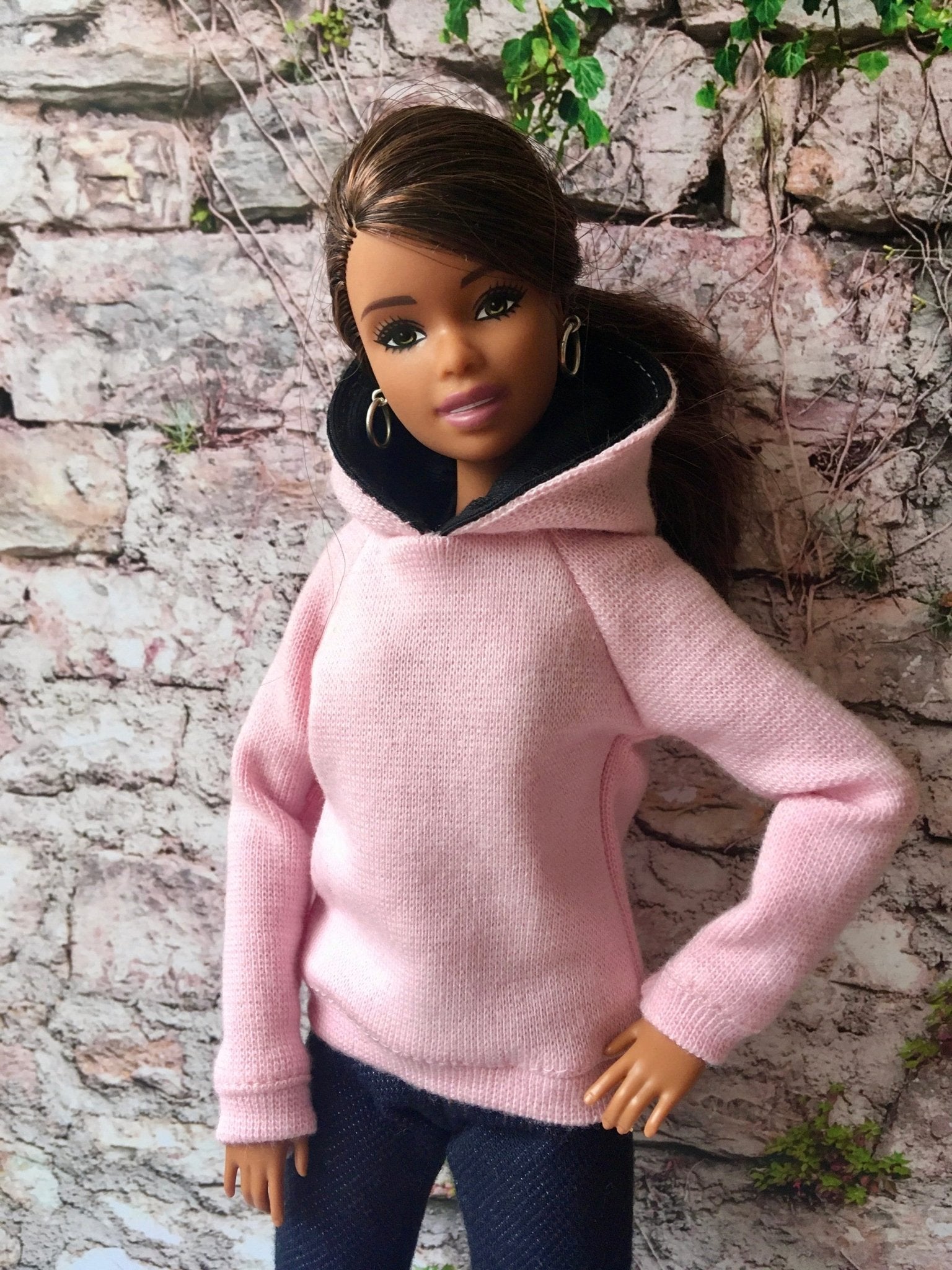 Solid Hoodie for Doll 1/6-scale, 11.5 Inch, many colors