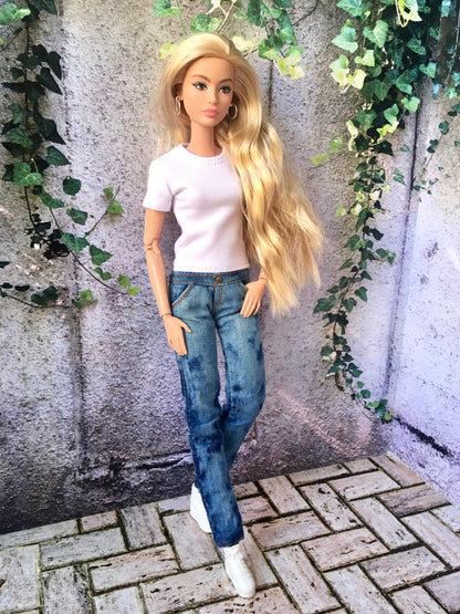 BQ-VITAL – Basic Short Sleeve T-shirt for 11.5" 1/6 Scale Fashion Dolls