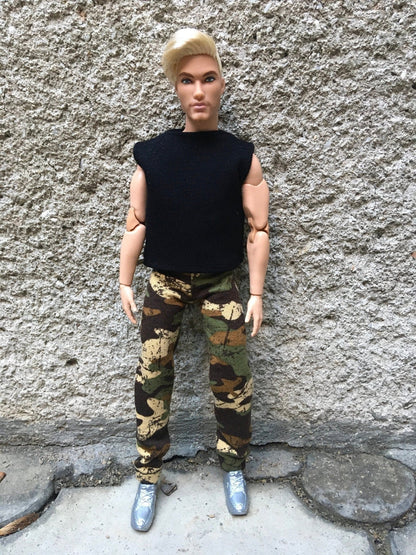 Basic Sleeveless T-shirt for Ken Doll - many colors