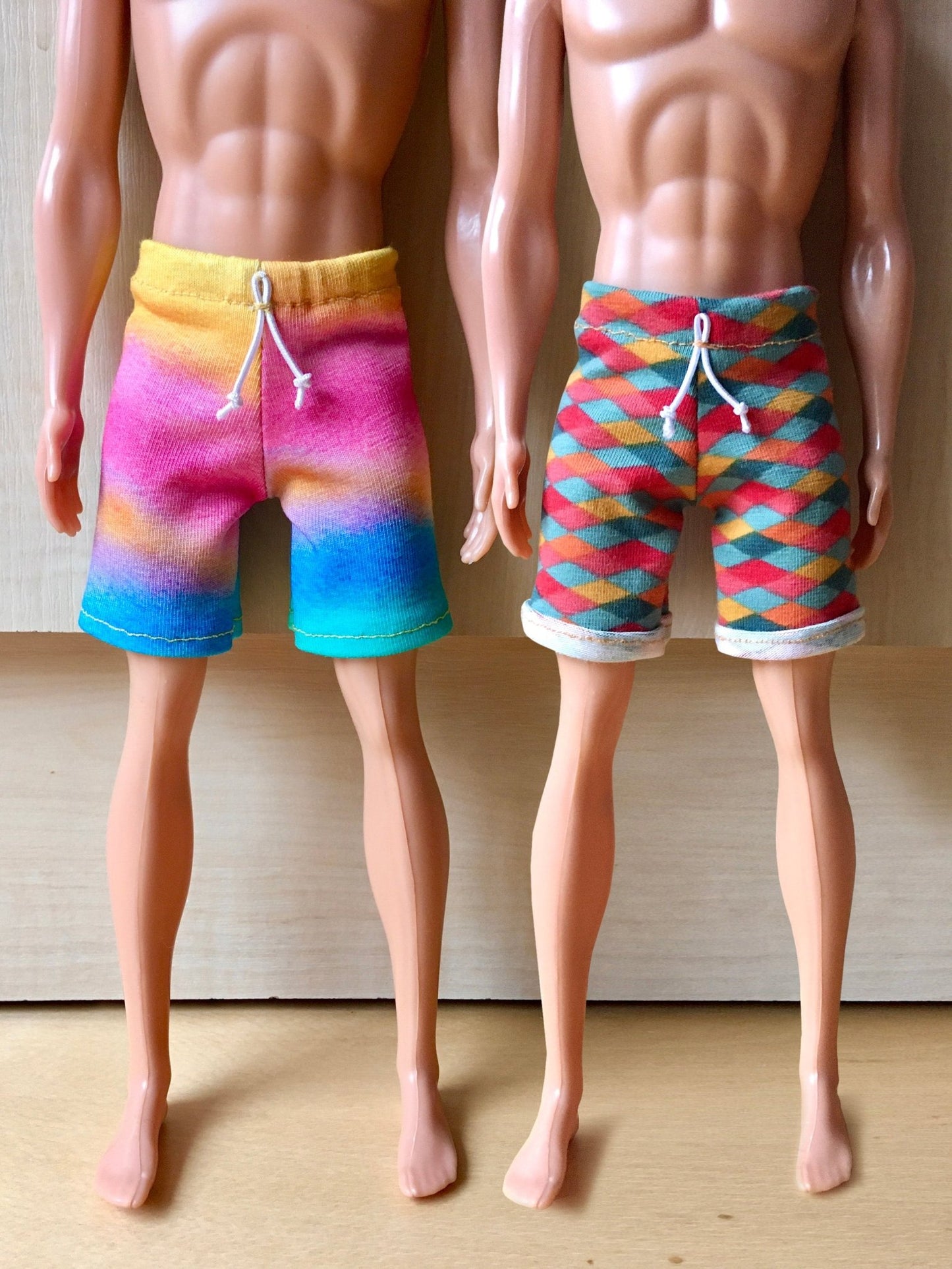 Beach Shorts for Ken Doll | Ken Doll Shorts - 2 color variations