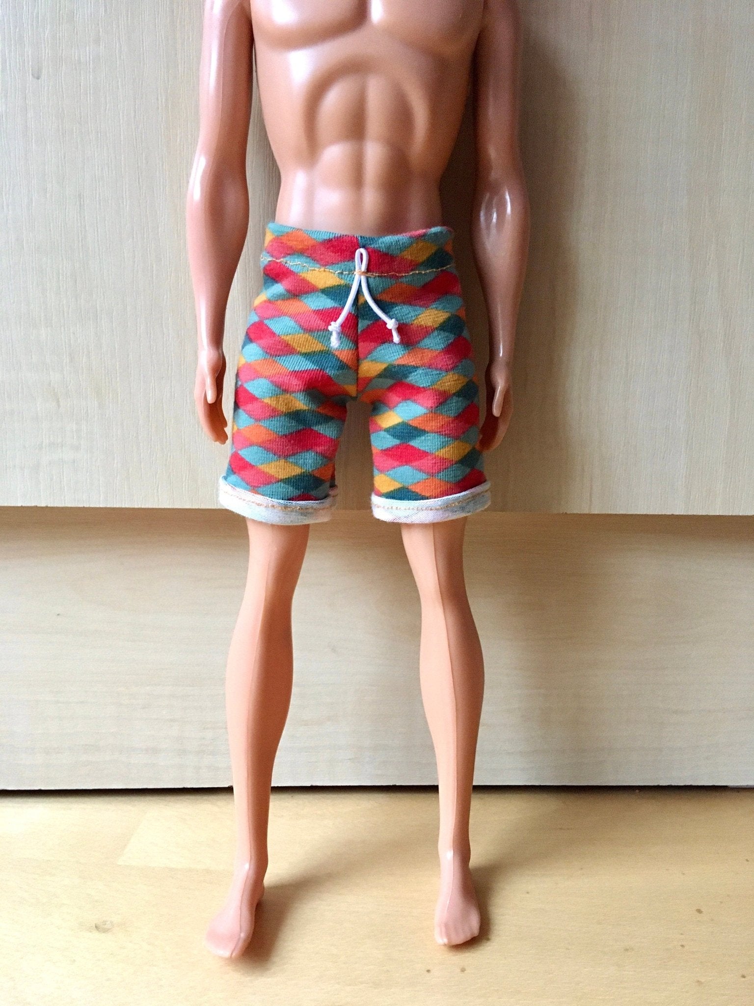 Beach Shorts for Ken Doll | Ken Doll Shorts - 2 color variations