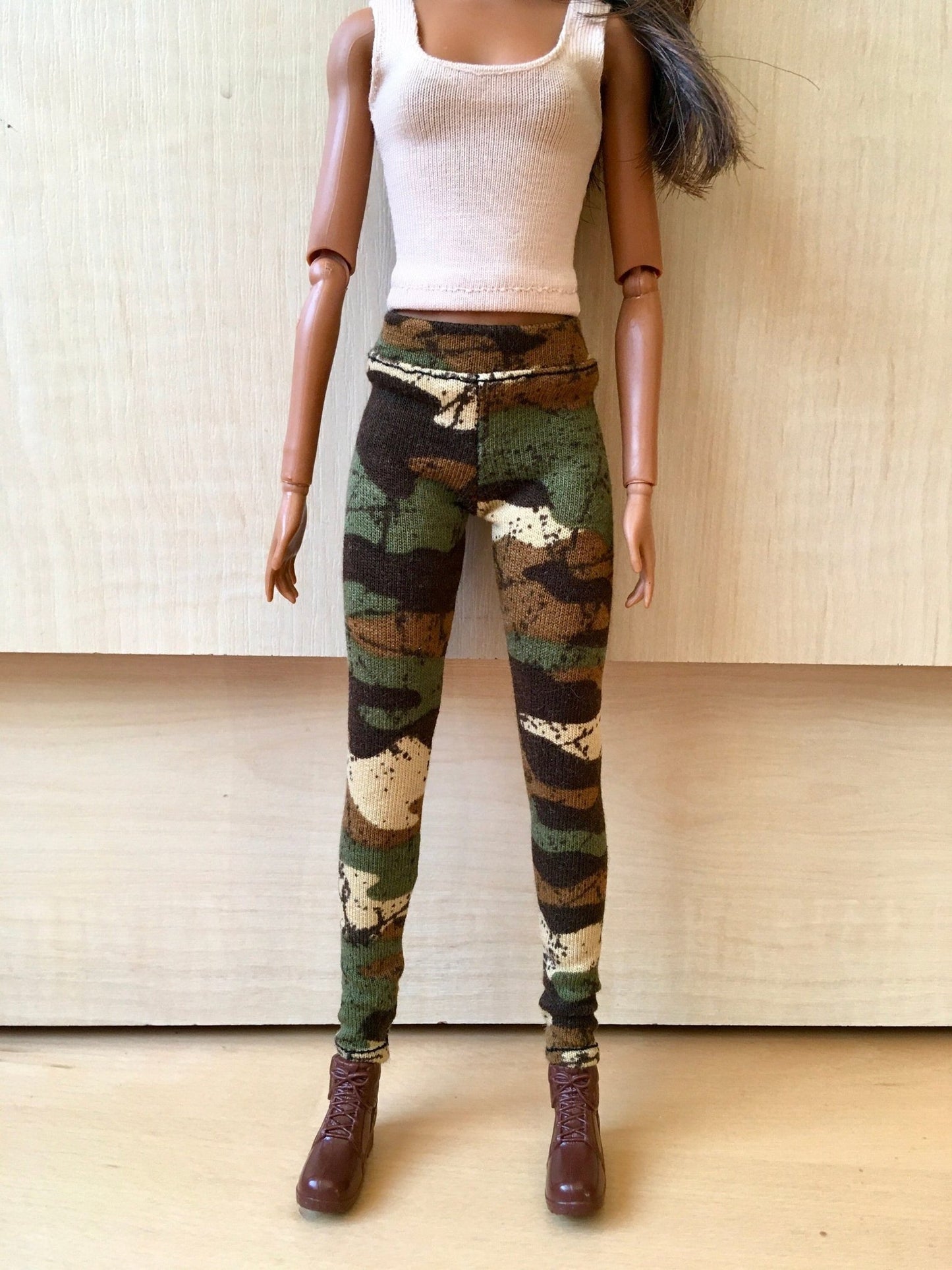 Blend Camouflage Long Leggings for Doll 1/6-scale, 11.5 Inch