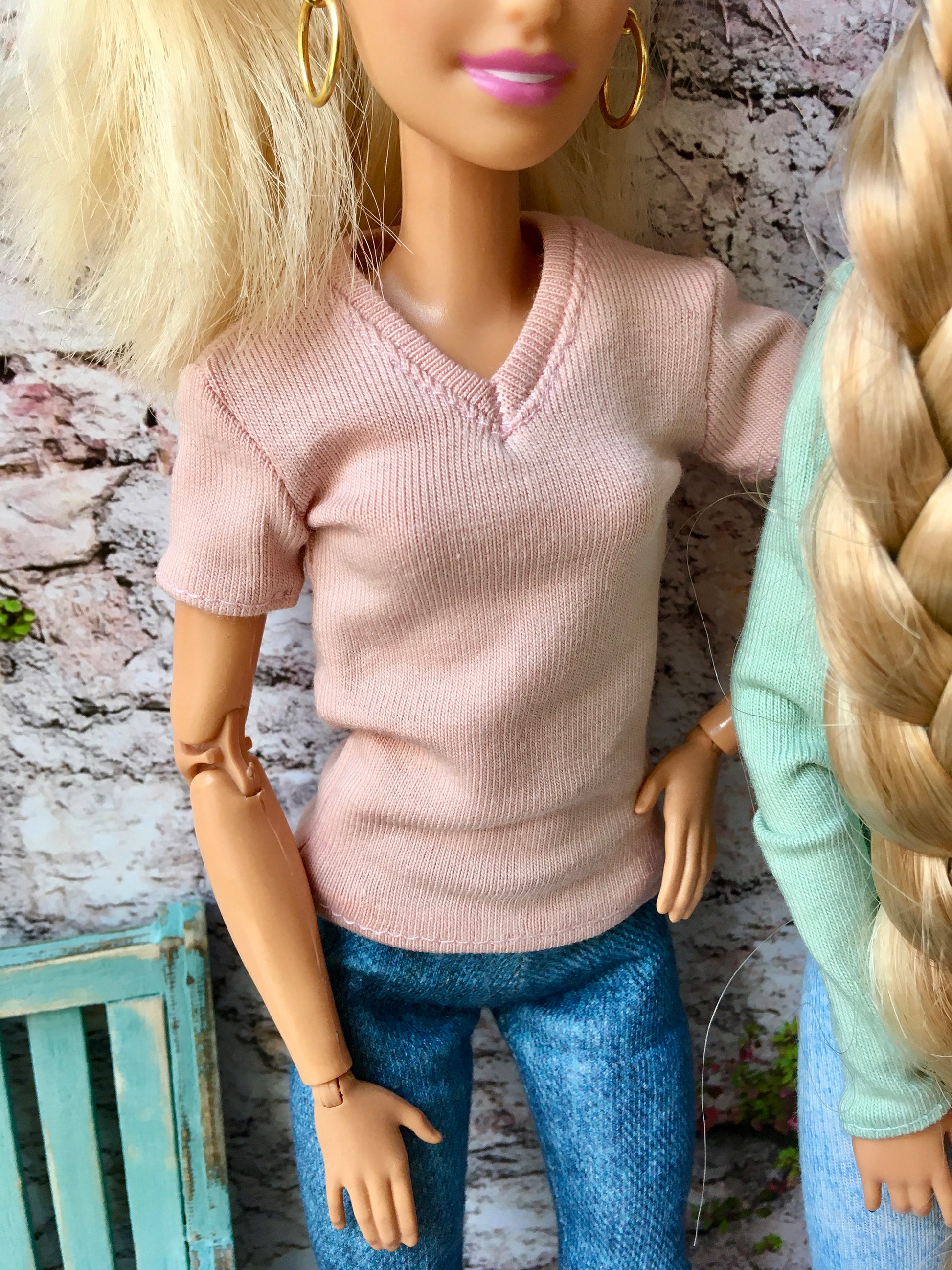 BQ-BASE – Crew Neck T-Shirt for 11.5" 1/6 Scale Fashion Dolls