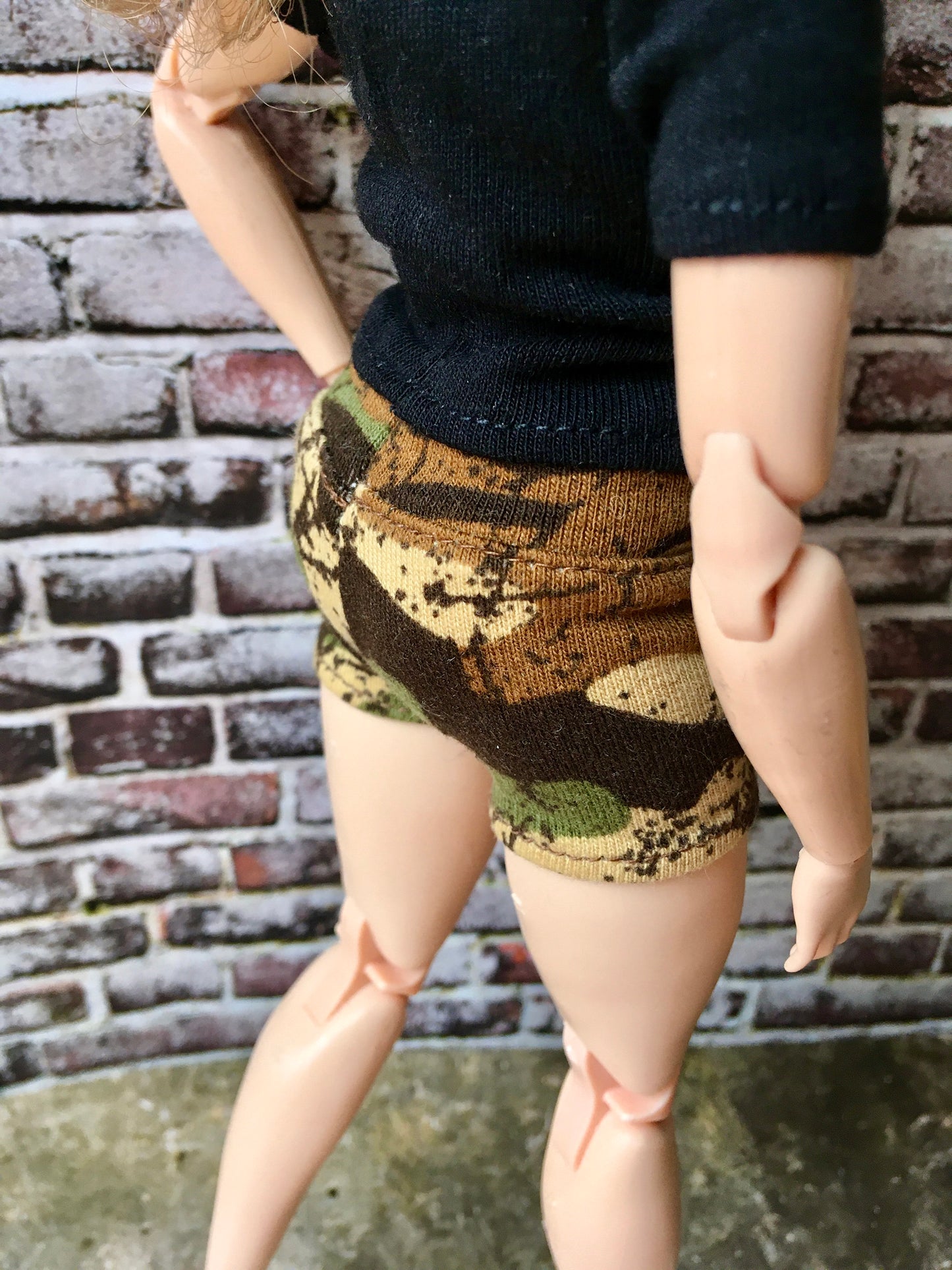 BQ-BLEND – Camouflage Shorts for 11" 1/6 Scale Curvy Fashion Dolls - www.bouutique.com