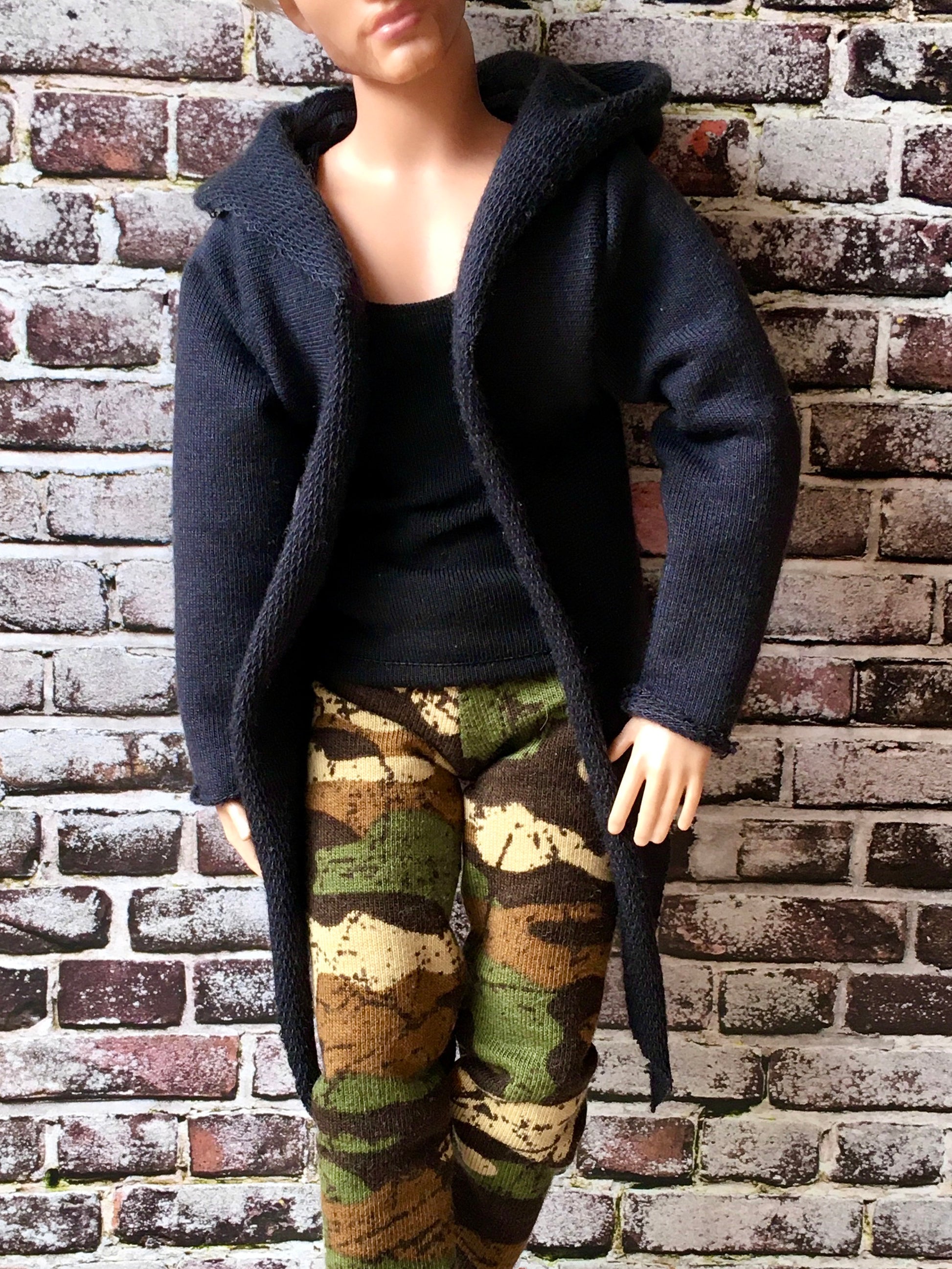 BQ-COMFY – Casual Hoodie Cardigan for 12" 1/6 Scale Ken Dolls - www.bouutique.com
