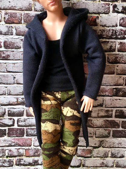 BQ-COMFY – Casual Hoodie Cardigan for 12" 1/6 Scale Ken Dolls - www.bouutique.com