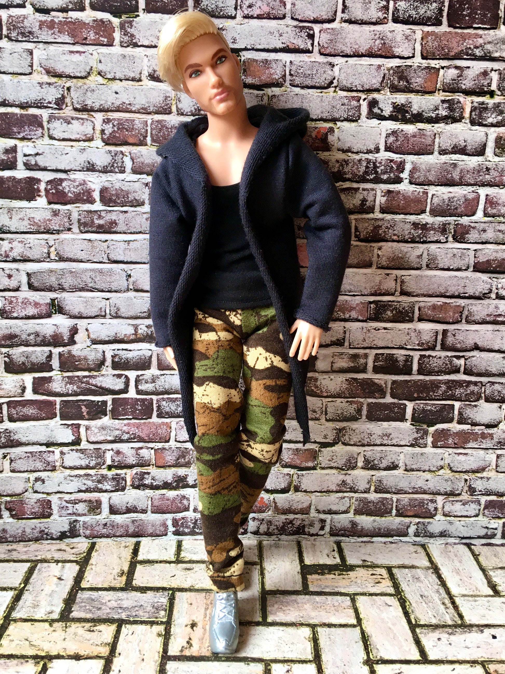 BQ-COMFY – Casual Hoodie Cardigan for 12" 1/6 Scale Ken Dolls - www.bouutique.com