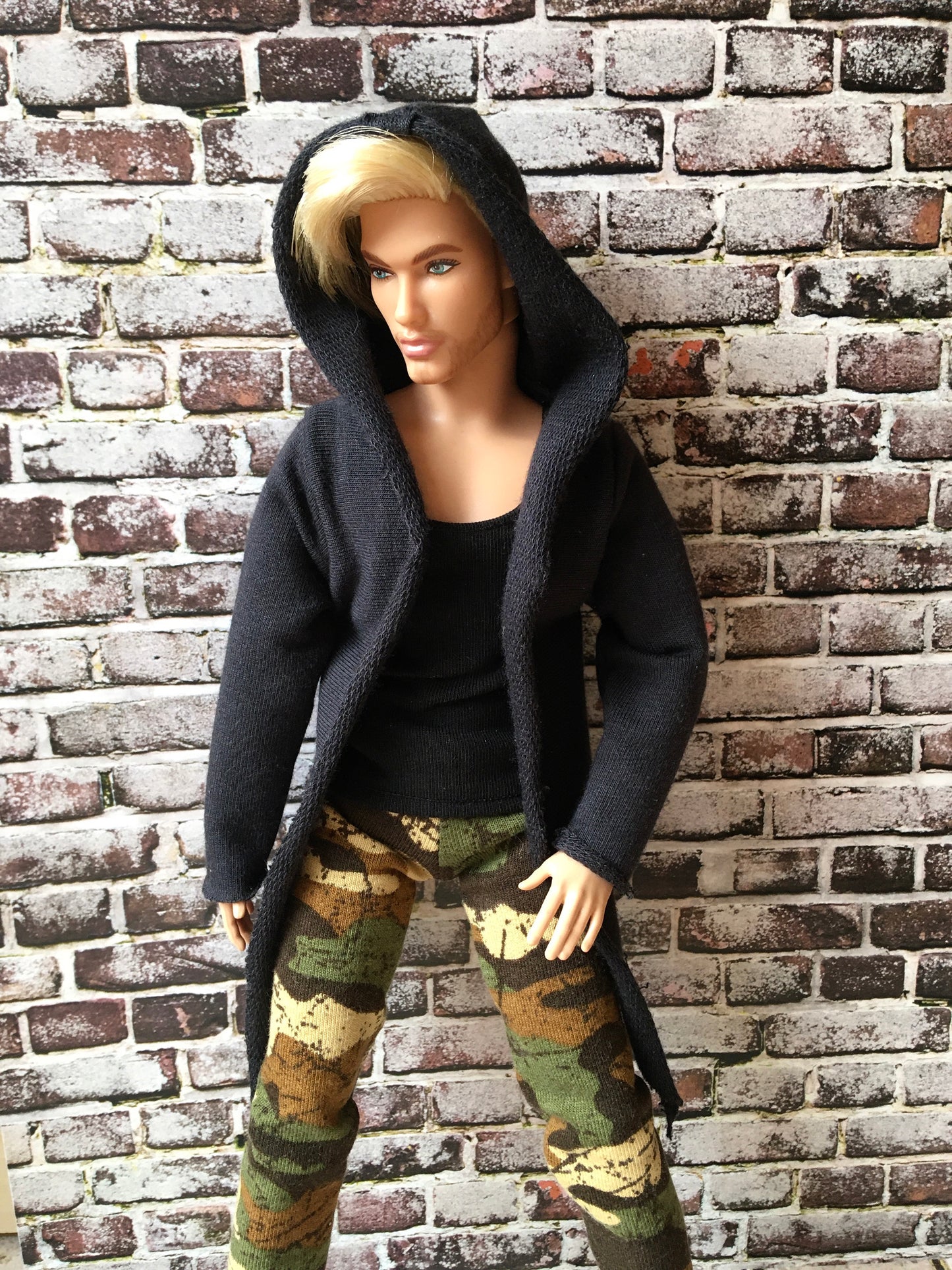 BQ-COMFY – Casual Hoodie Cardigan for 12" 1/6 Scale Ken Dolls - www.bouutique.com