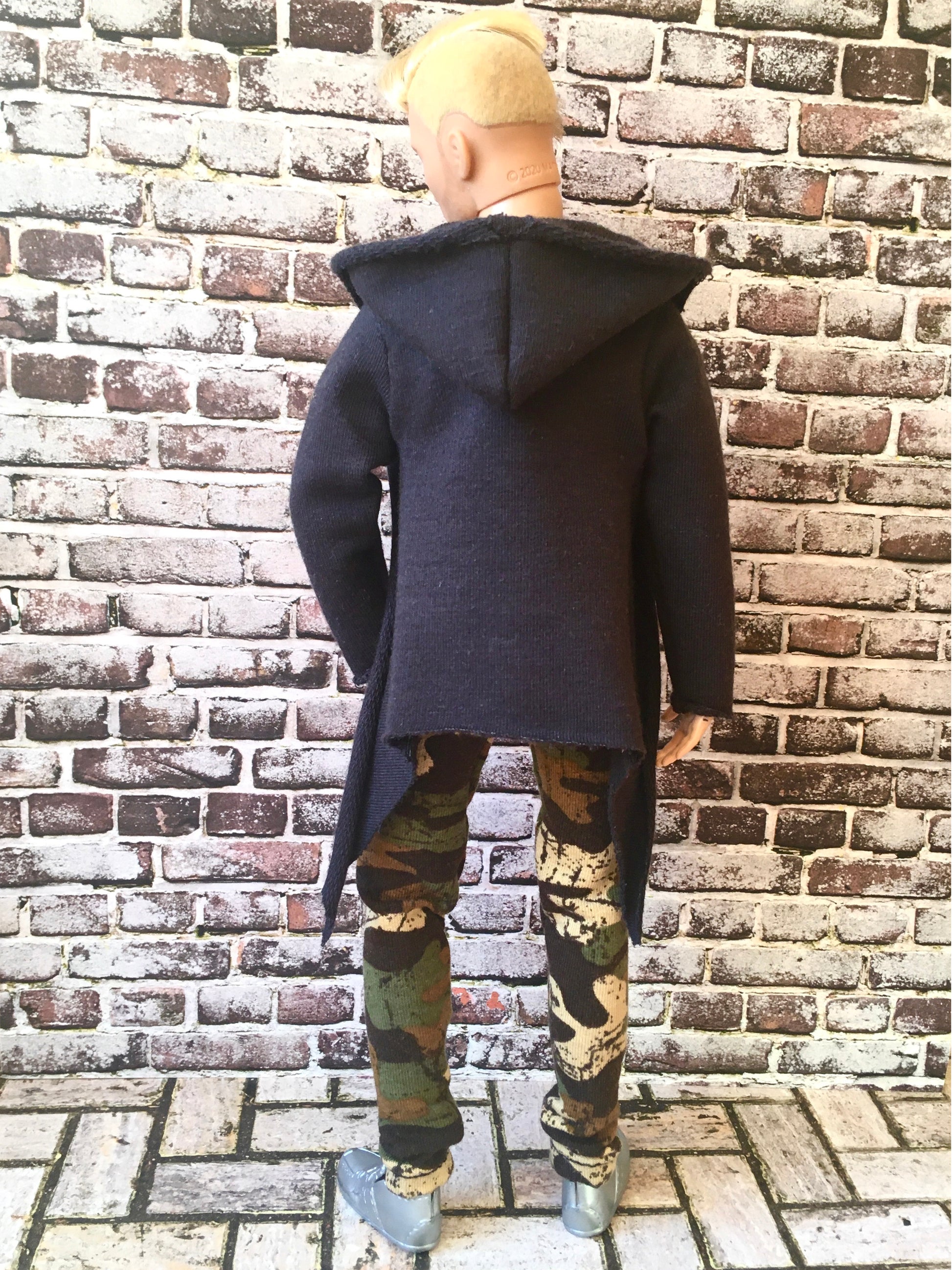 BQ-COMFY – Casual Hoodie Cardigan for 12" 1/6 Scale Ken Dolls - www.bouutique.com