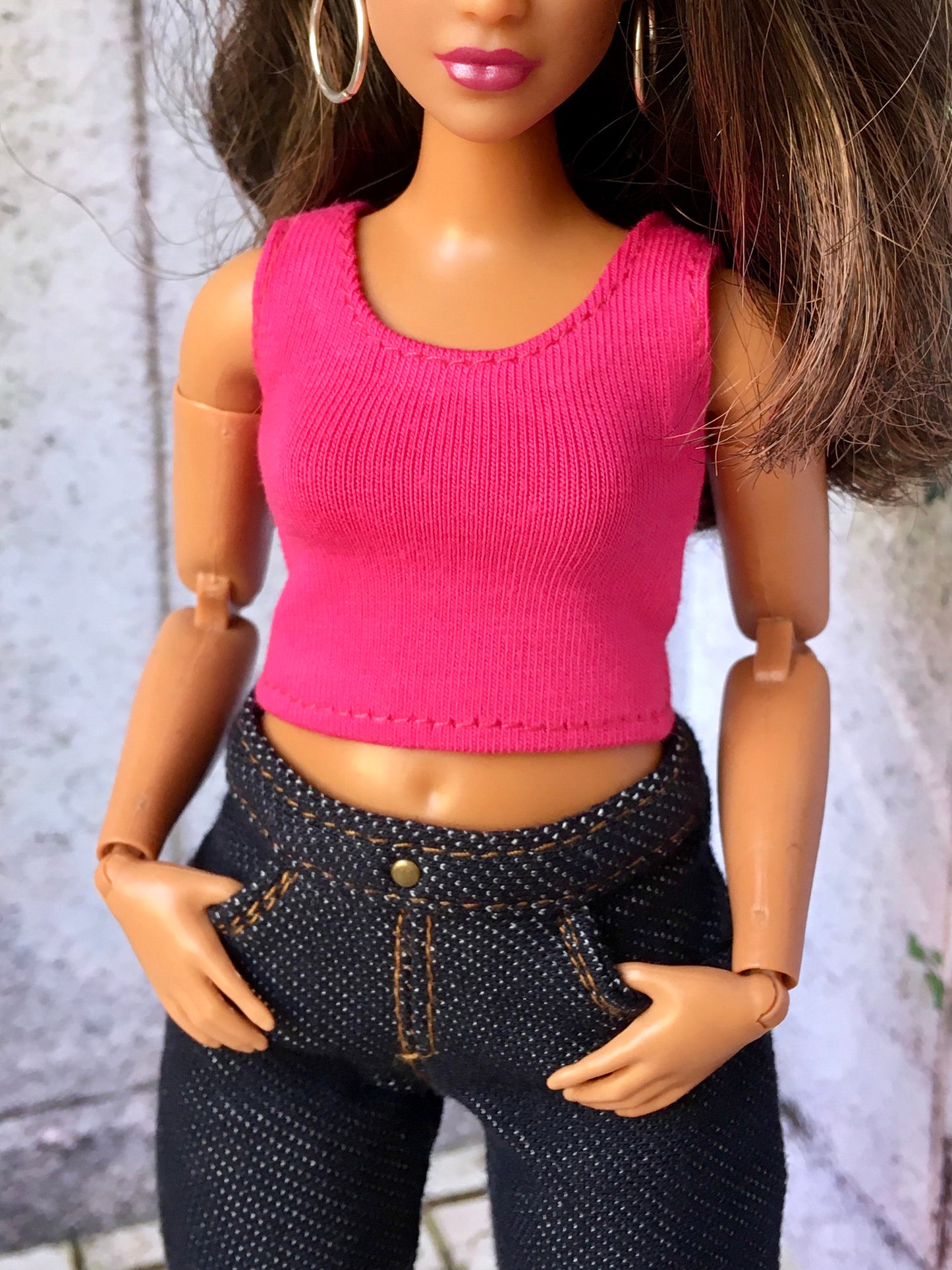 BQ-CORE – Basic Tank Top for 11" 1/6 Scale Curvy Dolls (Multiple Colors)