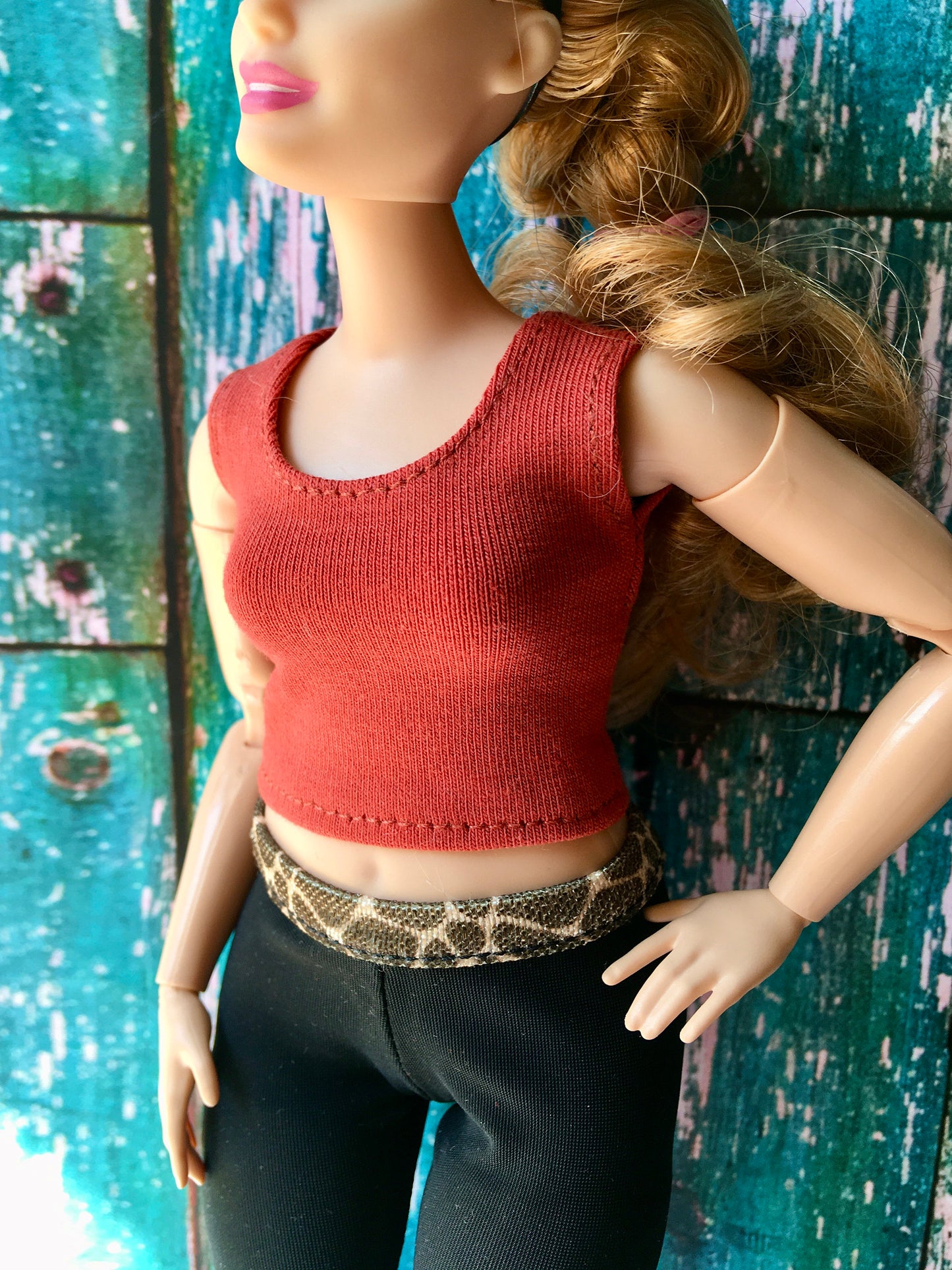 BQ-EDGE – Safari Waistband Leggings for 11" 1/6 Scale Curvy Fashion Dolls