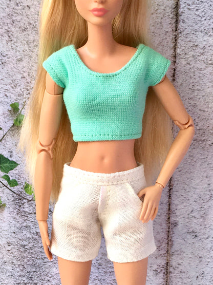 BQ-ESSENTIAL – Crop T-Shirt for 11.5" 1/6 Scale Fashion Dolls