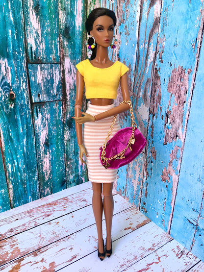 BQ-ESSENTIAL – Crop T-Shirt for 12.5" 1/6 Scale Fashion Dolls