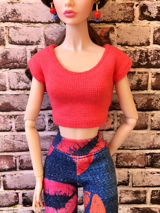 BQ-ESSENTIAL – Crop T-Shirt for 12" 1/6 Scale Fashion Dolls