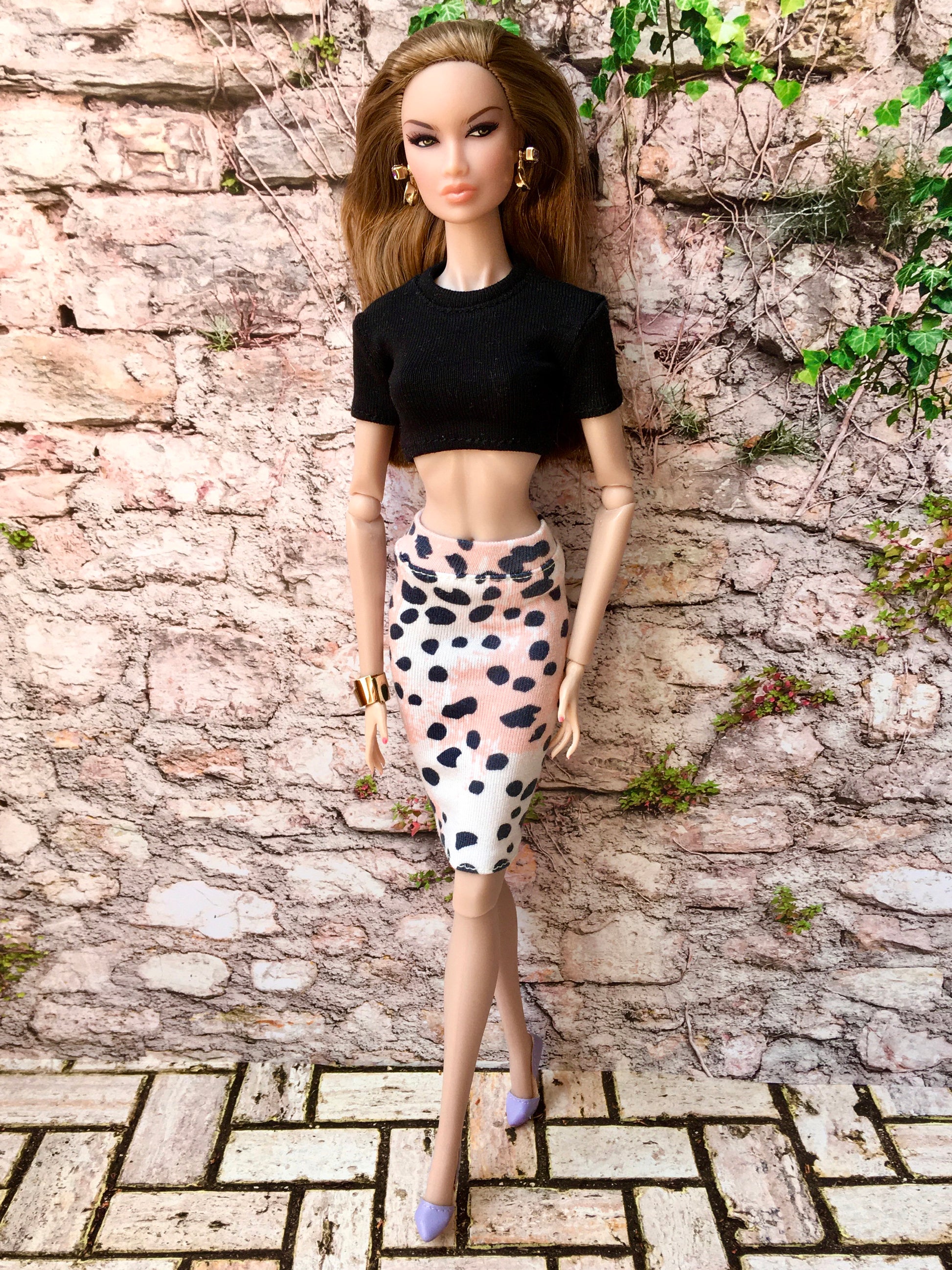 BQ-SAVANA – Leopard Print Tube Skirt for 12.5" 1/6 Scale Fashion Dolls - www.bouutique.com