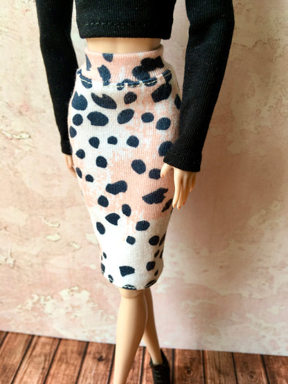 BQ-SAVANA – Leopard Print Tube Skirt for 12" 1/6 Scale Fashion Dolls - www.bouutique.com