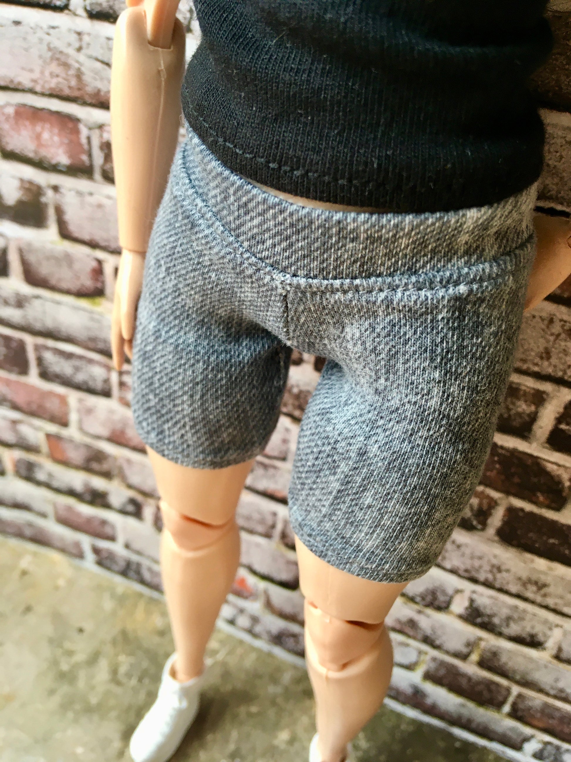 BQ-SLATE – Cycling Shorts for 11" 1/6 Scale Curvy Fashion Dolls - www.bouutique.com