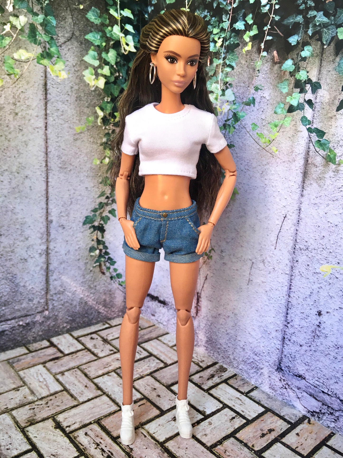 BQ-STAPLE – Crop T-Shirt for 11.5" 1/6 Scale Fashion Dolls
