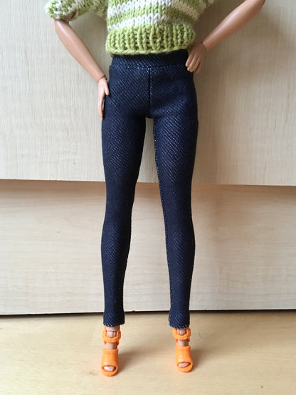 BQ-TINGE – Stretch Jeggings for 11.5" 1/6 Scale Fashion Dolls