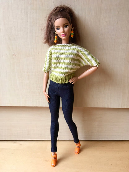 BQ-TINGE – Stretch Jeggings for 11.5" 1/6 Scale Fashion Dolls